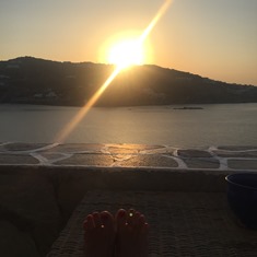 mykonos e seus sunsets lindos.